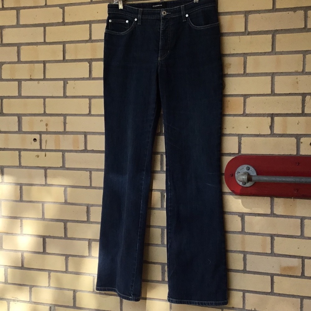 Cambio “Brenda” 12 Denim Jeans with Animal Print on Inside